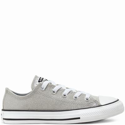 Converse Coated Glitter Chuck Taylor All Star - Lasten Tennarit - Harmaat/Mustat